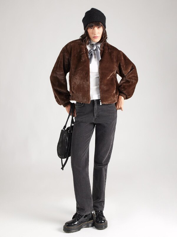 UNITED COLORS OF BENETTON Kurtka przejściowa ciemnobrązowy