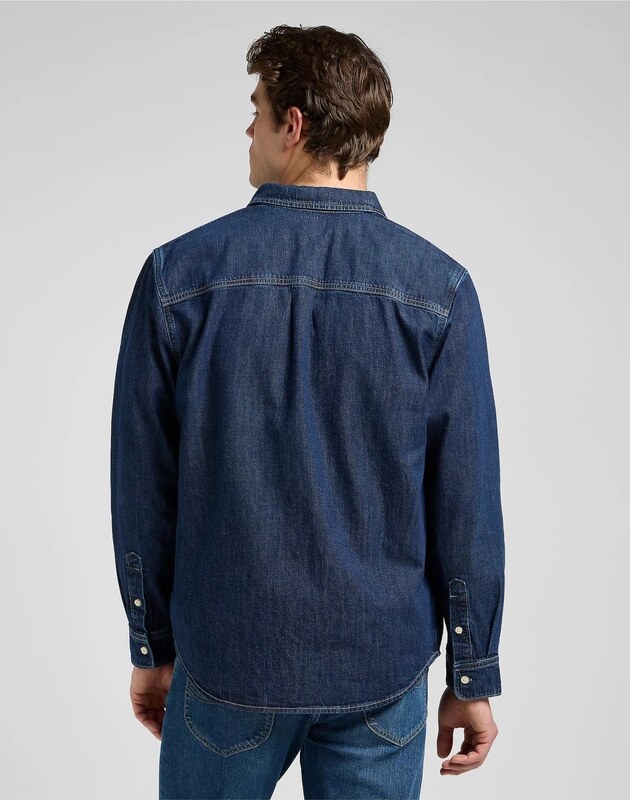 MESKA KOSZULA JEANSOWA LEE NO POCKET BUTTON DOWN BLUE RIDGE 112370477