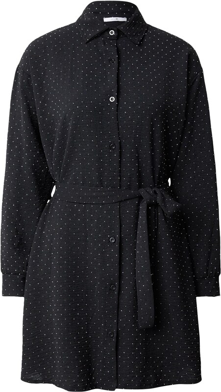 Hailys Sukienka koszulowa 'Je44ssie' czarny / biały