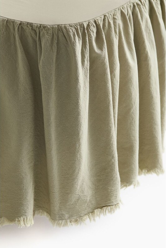 H&M - Narzuta z domieszką lnu - Zielony