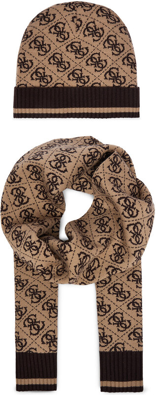 Guess Zestaw Szalik i Czapka GFBOXM P6102 Beżowy