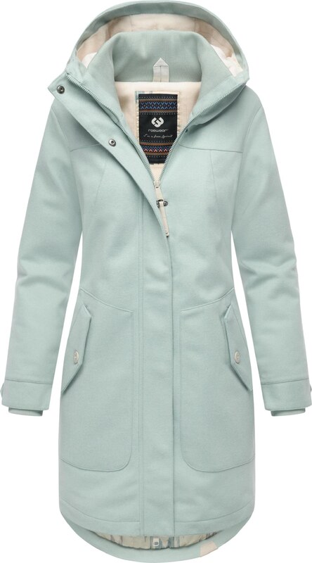 Ragwear Płaszcz funkcyjny 'Jannisa' turkusowy