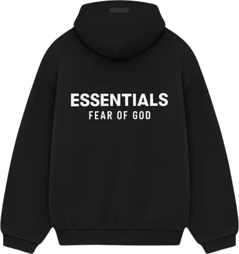 Fear of God Essentials Fleece Hoodie (FW24) Black