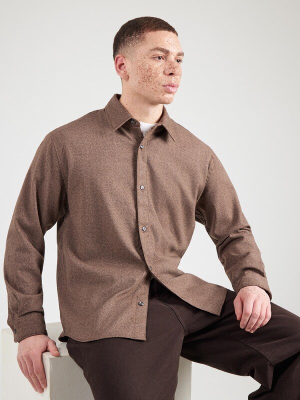 Abercrombie & Fitch Koszula brązowy