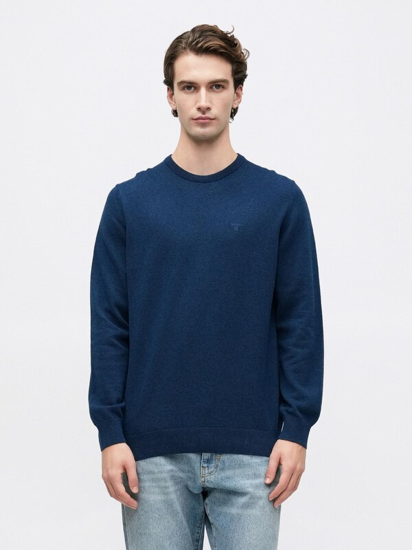 Barbour Sweter ciemny niebieski