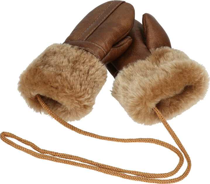 TMC Naturalleather Rękawiczki dziecięce z jednym palcem 100% FUTERKO