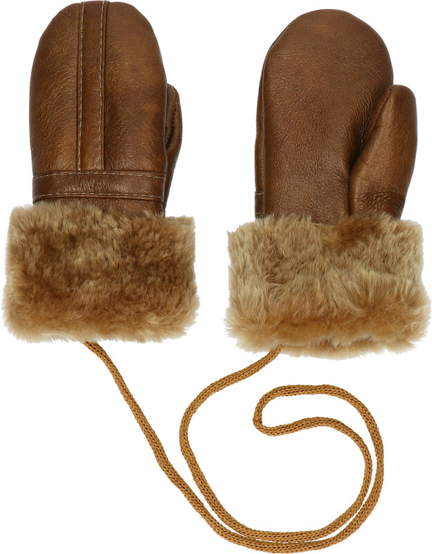 TMC Naturalleather Rękawiczki dziecięce z jednym palcem 100% FUTERKO