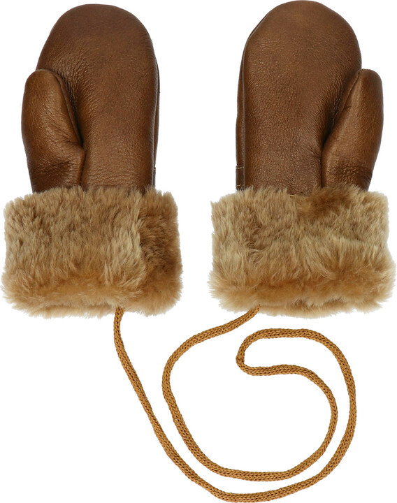 TMC Naturalleather Rękawiczki dziecięce z jednym palcem 100% FUTERKO