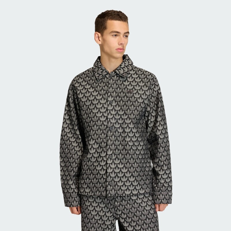 ADIDAS ORIGINALS Koszula jasnoszary / czarny