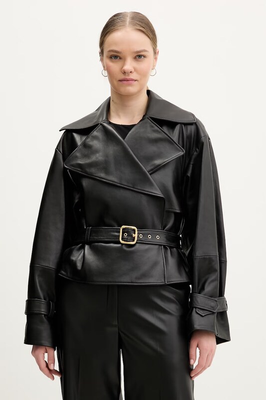 HUGO kurtka skórzana Lanitte