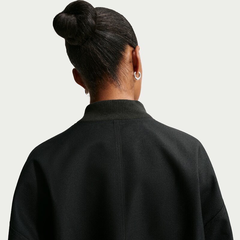 Damska oversizowa kurtka typu bomberka Nike - Czerń