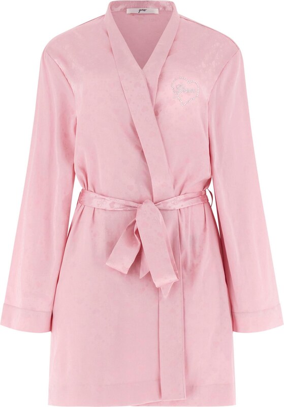 GUESS Szlafrok różowy pudrowy