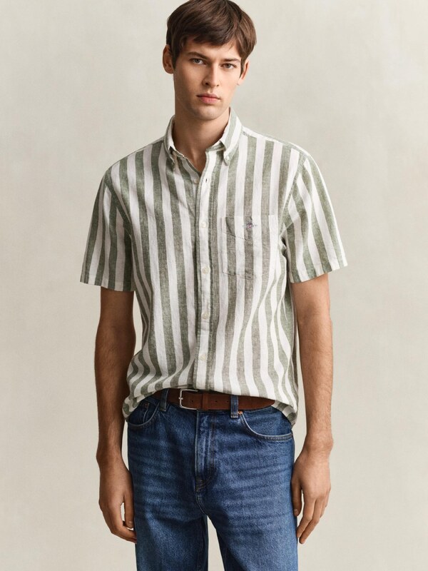 GANT Koszula jasnozielony / biały