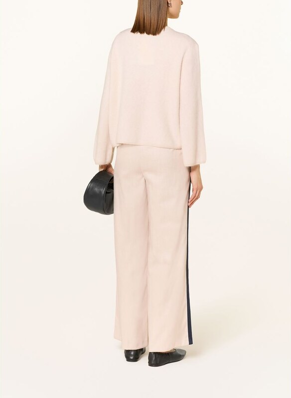 Betty&Co Spodnie Marlene Z Galonowymi Paskami beige