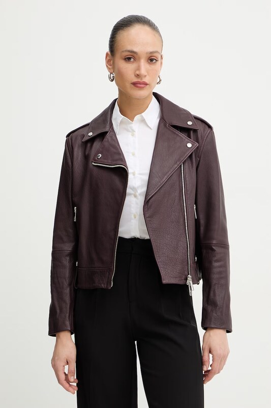 BOSS Orange ramoneska skórzana C Sandy