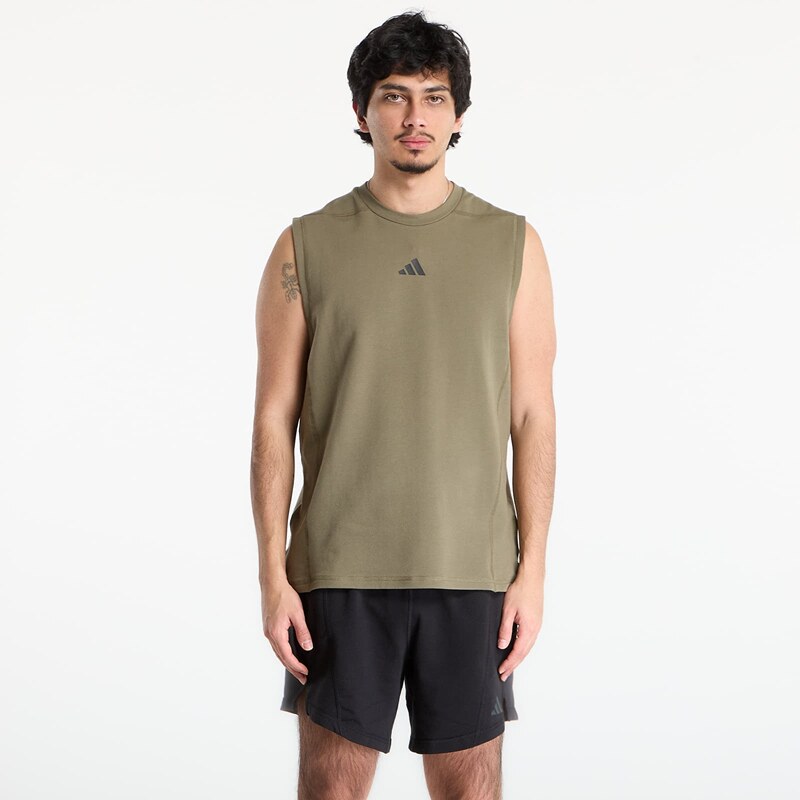 adidas Performance T-shirt adidas D4T X Sleeveless Tank Top Olive Strata XL