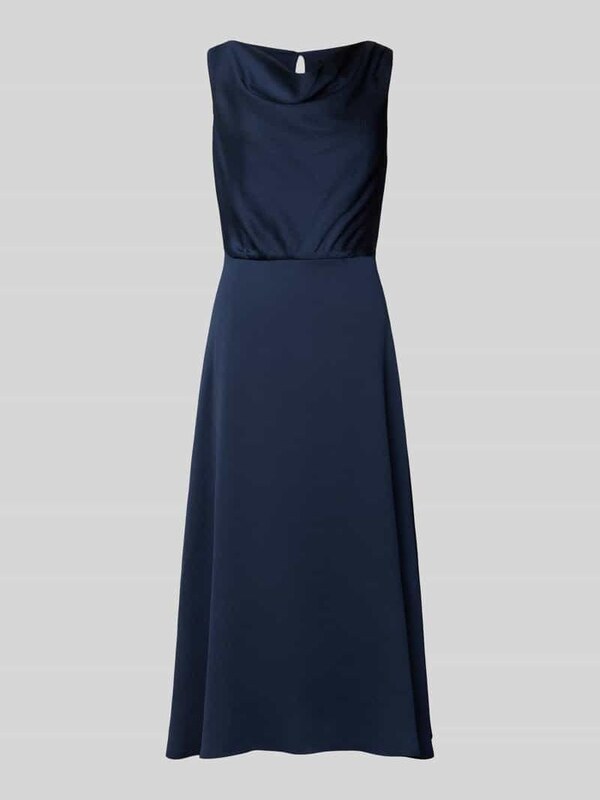 Swing Sukienka koktajlowa o długości midi z dekoltem typu woda