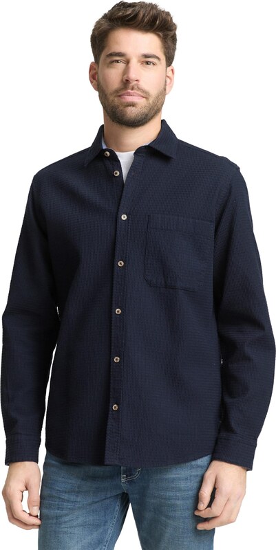 TOM TAILOR Koszula ciemny niebieski