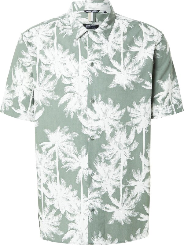 ANTONY MORATO Koszula 'HONOLULU' pastelowy zielony / biały