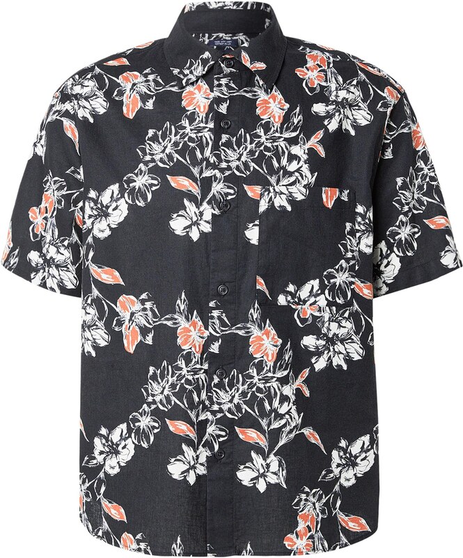 GAP Koszula pomarańczowy / czarny / biały