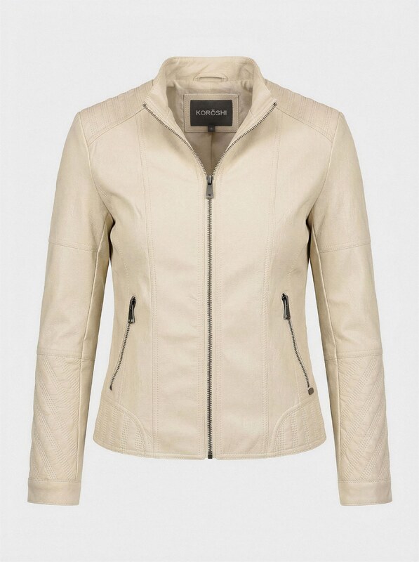 KOROSHI Kurtka przejściowa offwhite