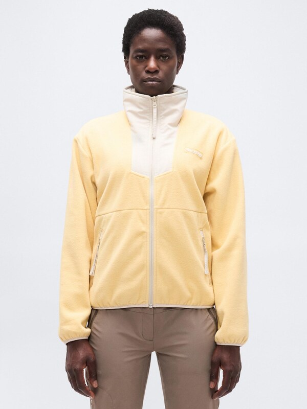 COLUMBIA Bluza polarowa funkcyjna 'Sequoia Grove' żółty / pełnobiały