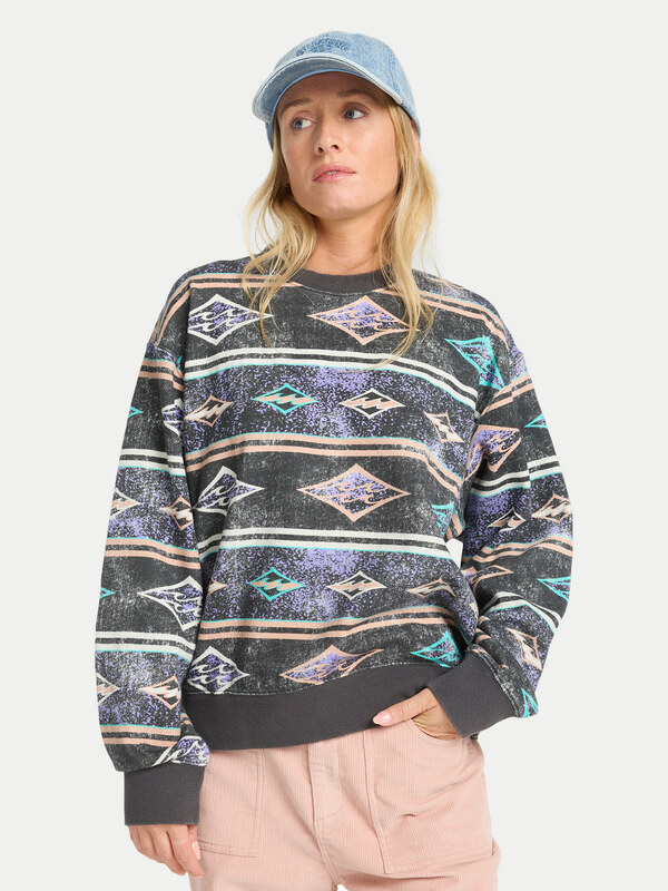 Billabong Bluza High Tides Brooklyn EBJFT00153 Szary Oversize
