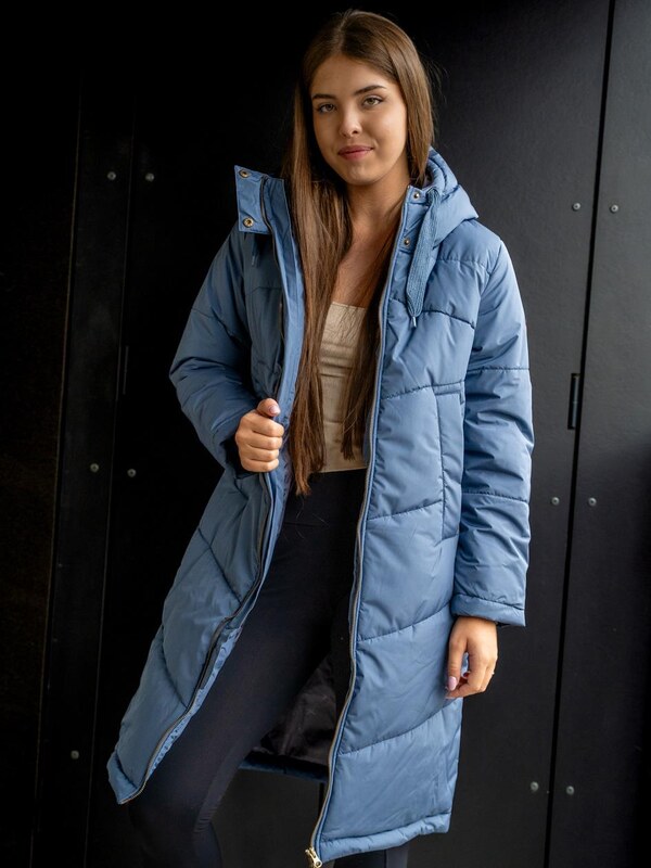 Damska Kurtka Zimowa Parka Niebieska Iriedaily Paddie Coat