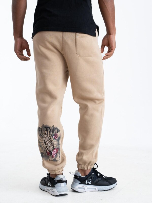 Spodnie Dresowe Męskie Beżowe Machinist El Padre