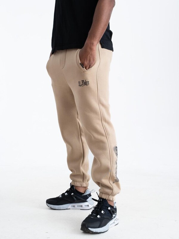 Spodnie Dresowe Męskie Beżowe Machinist El Padre