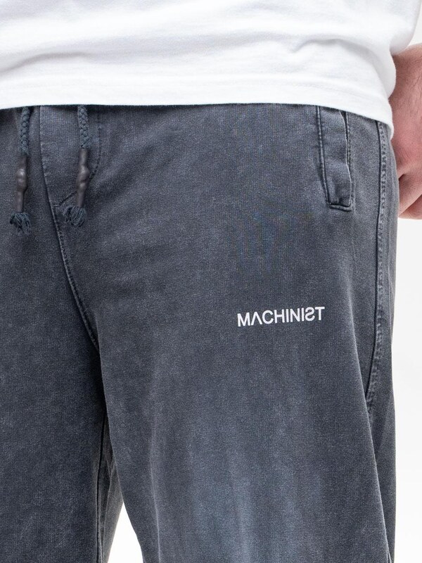 Spodnie Dresowe Męskie Czarne Sprane Machinist Relaxed Washing ALT