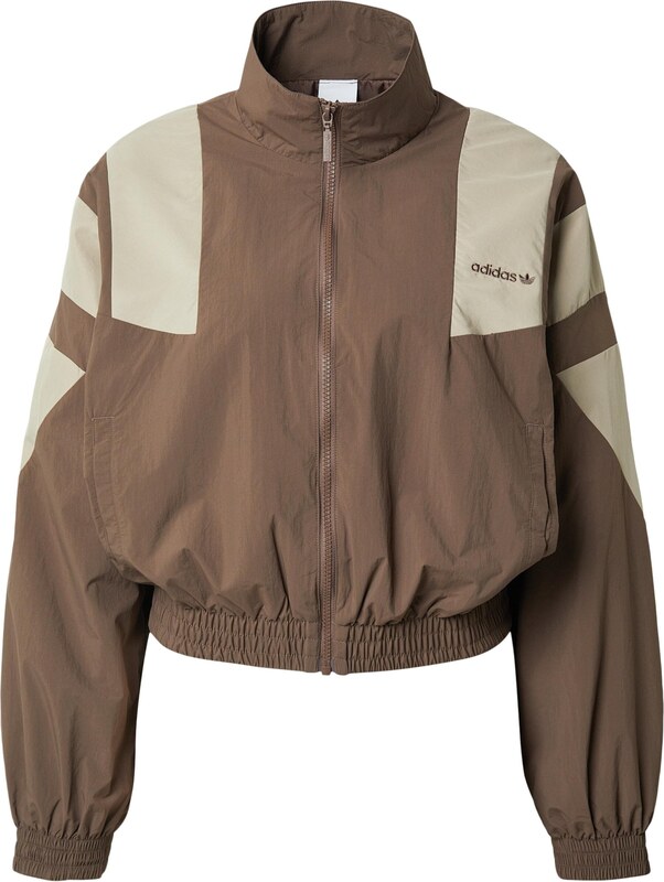 ADIDAS ORIGINALS Kurtka przejściowa ecru / czekoladowy