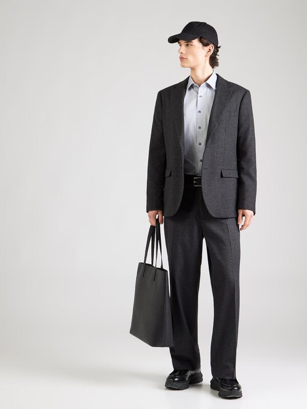 OLYMP Koszula biznesowa 'Level 5' gołąbkowo niebieski