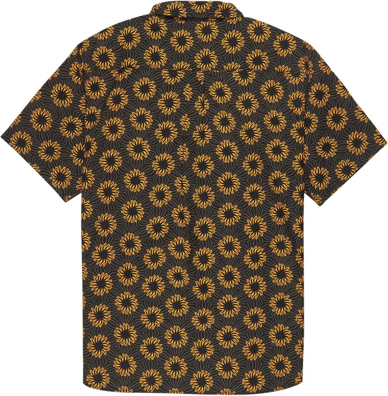 QUIKSILVER Koszula funkcyjna 'Apero Classic' sepia / żółty / czarny