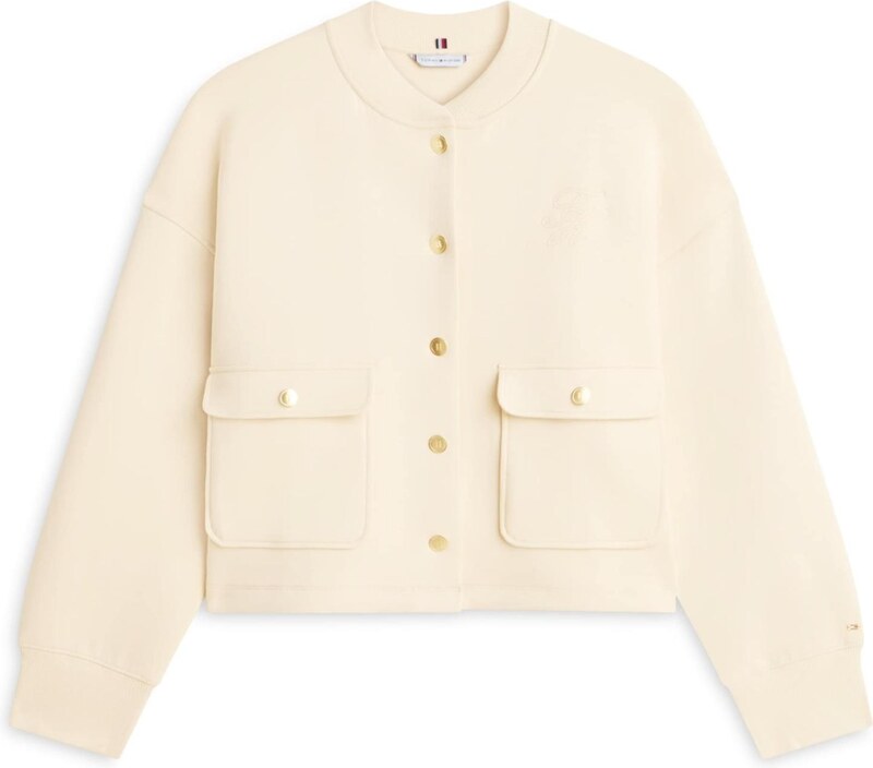 TOMMY HILFIGER Bluza rozpinana kremowy