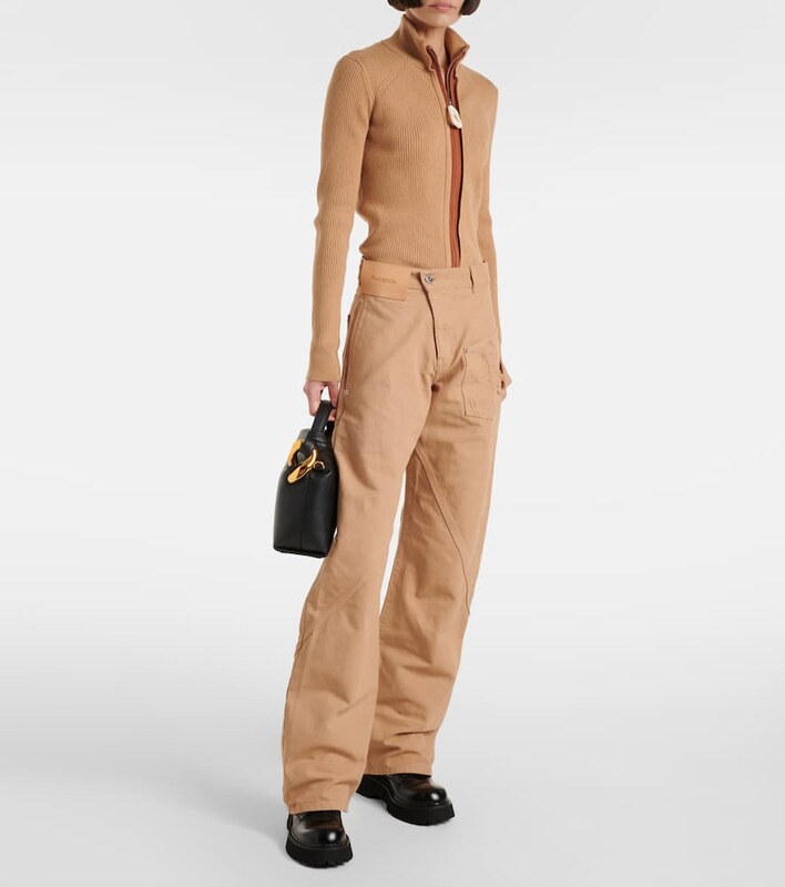 JW Anderson Twisted wool wide-leg pants