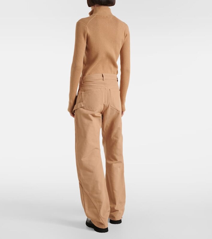 JW Anderson Twisted wool wide-leg pants