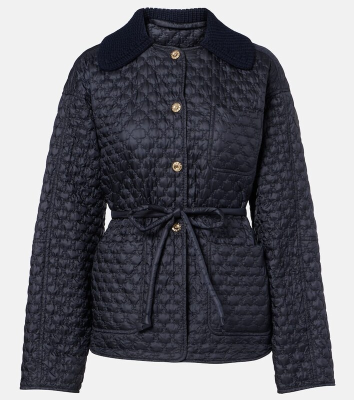 Moncler Raray belted quilted down jacket