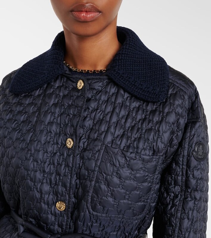 Moncler Raray belted quilted down jacket