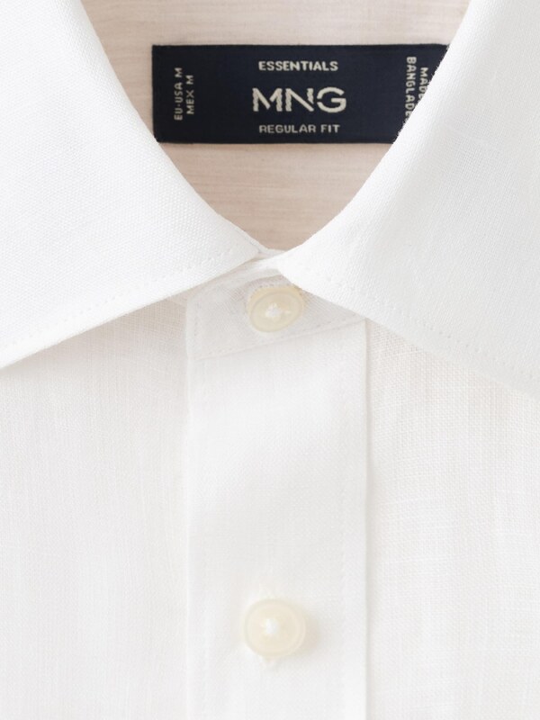 MANGO MAN Koszula 'PARROT' biały