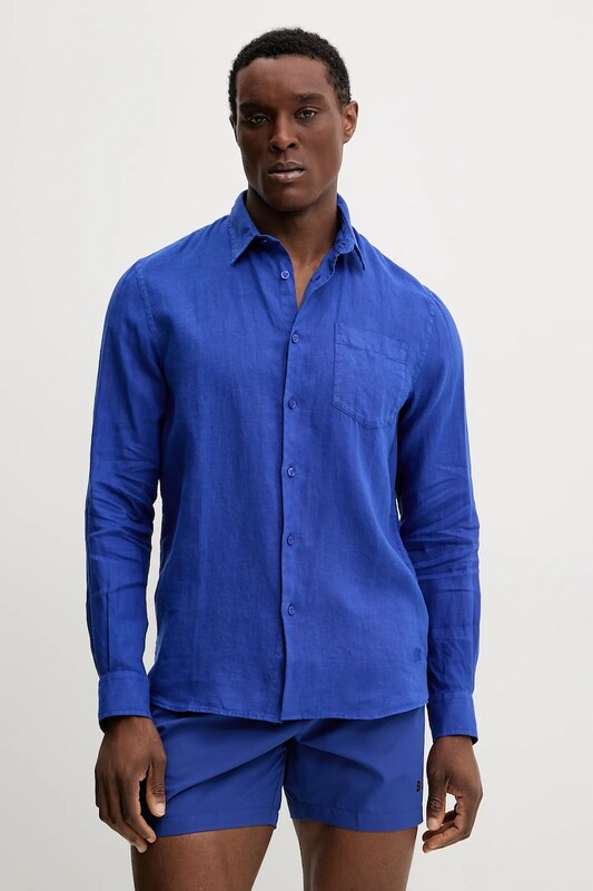 Vilebrequin koszula lniana CAROUBIS