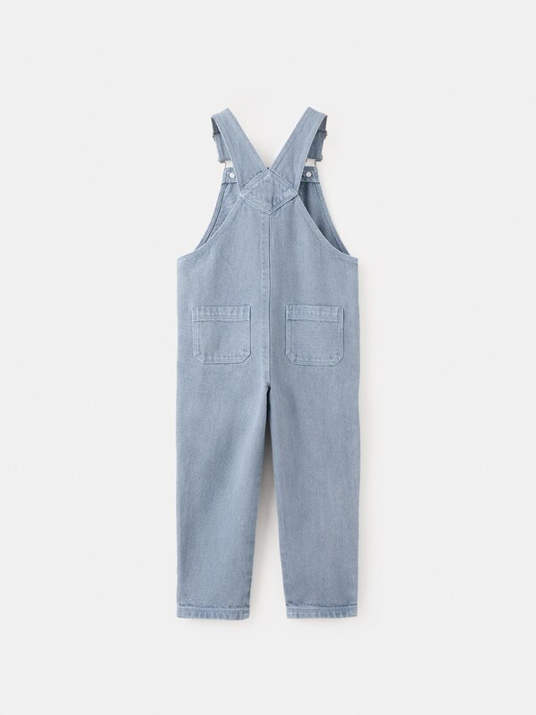 MANGO KIDS Jeansy 'DUNGAREES OCEAN' niebieski denim