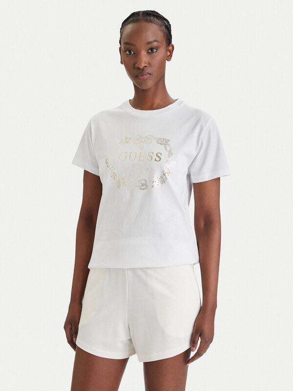 Guess T-Shirt E6GI00 I3Z14 Biały Regular Fit