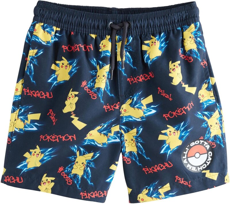 Next Szorty kąpielowe granatowy / ciemnożółty / benzyna