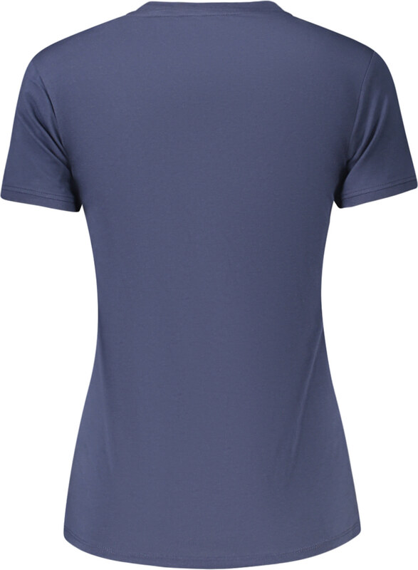 GUESS JEANS DAMSKA KOSZULKA Z KRÓTKIM RĘKAWEM NIEBIESKA