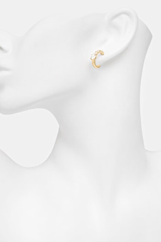 Guess kolczyki damskie ze stali nierdzewnej PIERCING STUDIO