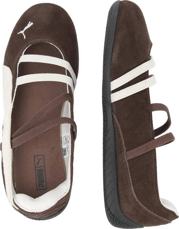 PUMA Trampki 'Speedcat' czekoladowy / biały