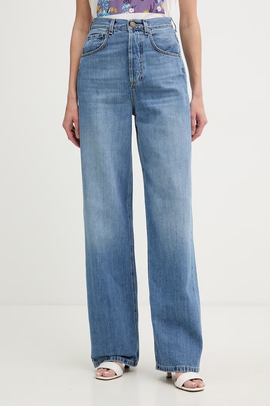 Twinset jeansy straight damskie