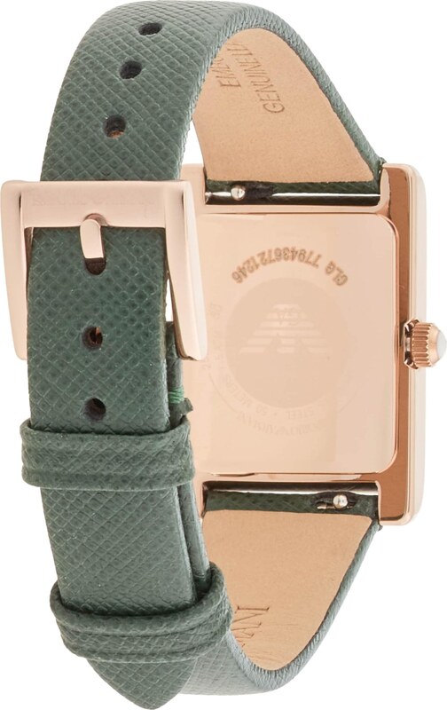 Emporio Armani Zegarek analogowy różowe złoto / zielony / czarny / biały