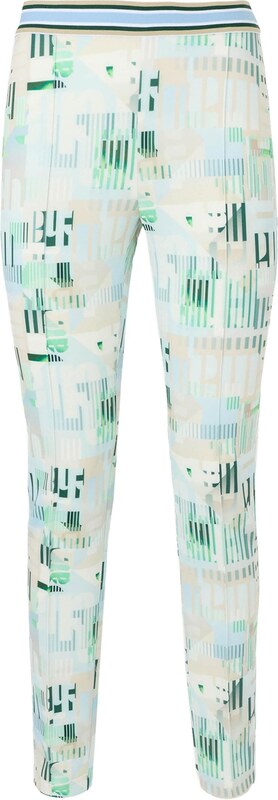 Marc Cain Legginsy beżowy / pastelowy niebieski / zielony